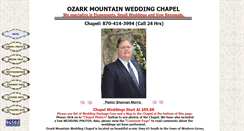 Desktop Screenshot of ozarkmountainweddingchapel.com